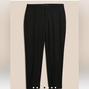 NWT banana republic curvy Avery black trouser US4